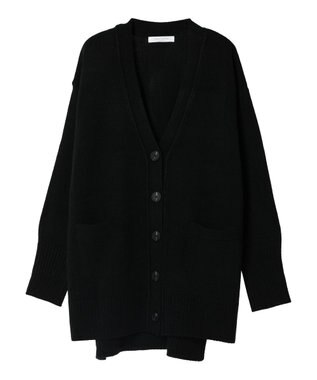 Green Parks 杢調Ｖネックカーディガン Black