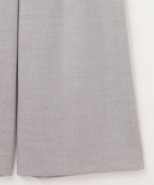 自由区 S ウールサキソニーワイド パンツ ライトグレー系