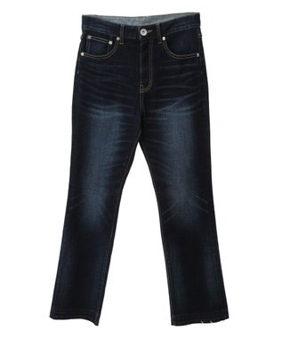 YECCA VECCA カットオフスリムストレートデニムパンツ Indigo
