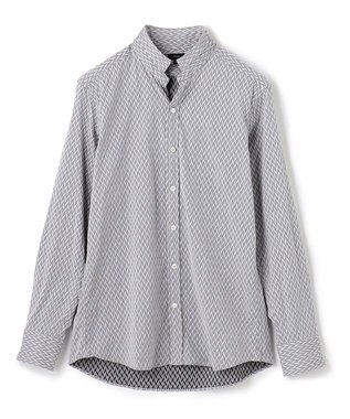 JOSEPH HOMME アロージャガードストレッチ ウイングカラーシャツ ライトグレー系