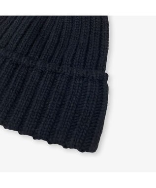 林八百吉商店 un chapeau ニットワッチ ブラック