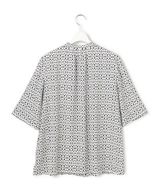 23区 S 【先行予約】カレイドスコーププリント バンドカラー ブラウス アイボリー系5