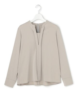 ICB L Fied キーネック ブラウス トープ