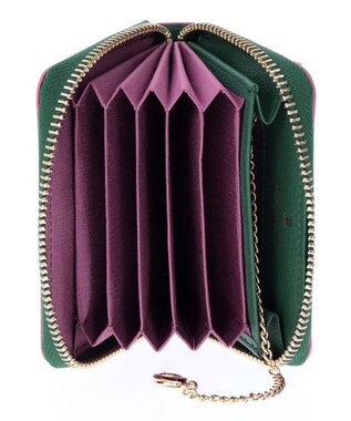 LANVIN en Bleu リム カードケース ダークグリーン