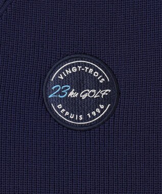 23区GOLF 【WOMEN】【ウォッシャブル】ニット ベスト ネイビー系