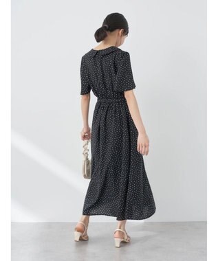 earth music&ecology ちょっとレトロなワンピース Black