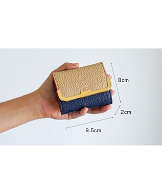 tsumori chisato CARRY シュリンクコンビ　ミニ財布　3つ折り ベージュ