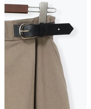 Te chichi サイドベルトチノタイトスカート ベージュ