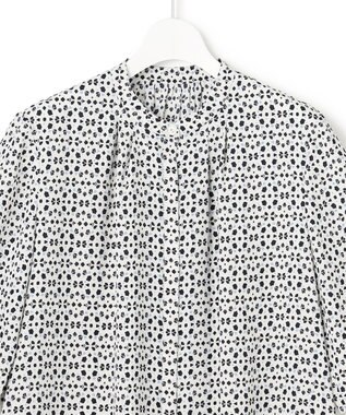 23区 S 【先行予約】カレイドスコーププリント バンドカラー ブラウス アイボリー系5