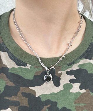 WEGO Lハートモチーフ2連ネックレス