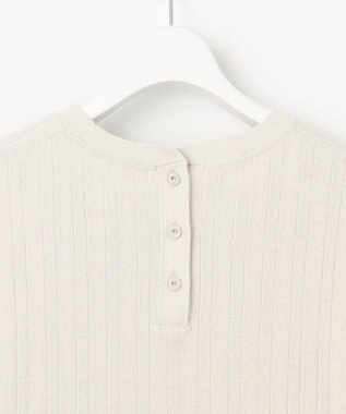 23区 S 【SLOW/一部店舗限定】ランダムリブフライス フレンチスリーブ カットソー ベージュ系