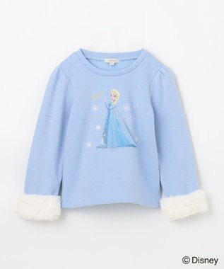 ANY KIDS 【ディズニー/FROZEN】裏シャギープリントトレーナー サックスブルー(エルサ)