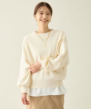 ANY スウェットライクニット エクリュ