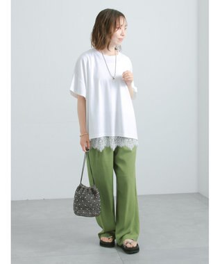 Te chichi 【遮熱/調温】ワイドTシャツ オフホワイト
