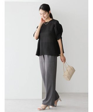 AMERICAN HOLIC 袖コンシャスブラウス Black