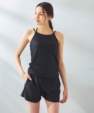 OP／FILA 【Ocean Pacific】シアートップス付き4点セット水着 ブラック