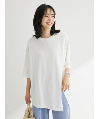 Green Parks アシメトリーデザインチュニック Off White