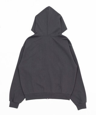 WEGO 【ユニセックス着用ITEM/SMLサイズ展開】ボンディングZIPパーカー ブラック中濃色