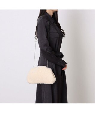 UNBILLION カシュカシュ cachecache / パール調ビーズ口金バッグ