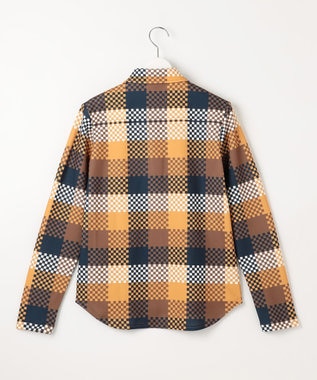 23区GOLF 【WOMEN】【吸水速乾・UVケア】 チェック柄プリント 長袖シャツ イエロー系3