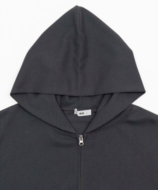 WEGO 【ユニセックス着用ITEM/SMLサイズ展開】ボンディングZIPパーカー ブラック中濃色