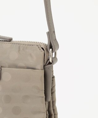 Y'SACCS ドットジャカード　ミニポシェット グレージュ