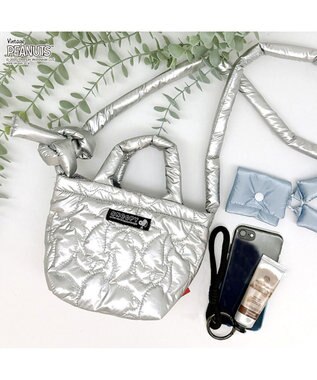 ROOTOTE 8449【スヌーピー】IP.ベビールー.キルト.ピーナッツ-0N 02：シャイニーシルバー