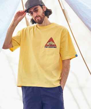  【UNISEX】UVカット アートコラボTシャツ〈CAMP〉