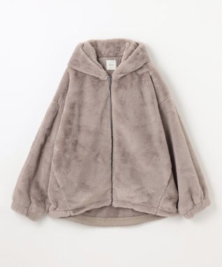 ANY 【手洗い可】ファーブルゾン グレージュ