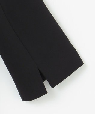 自由区 FORMAL 【洗える/縦横ストレッチ】セオプラスエス横二重ジャケット＋ワンピース ブラック系