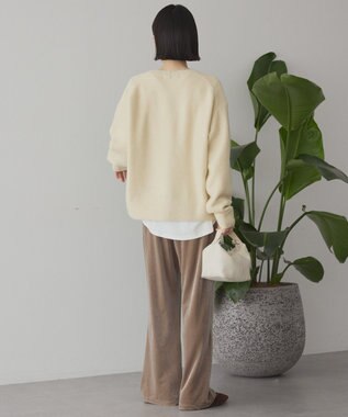 AMERICAN HOLIC Vネックラメニットカーディガン Ivory