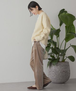 AMERICAN HOLIC Vネックラメニットカーディガン Ivory