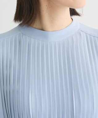 Green Parks ef-de プリーツワンピース Sax