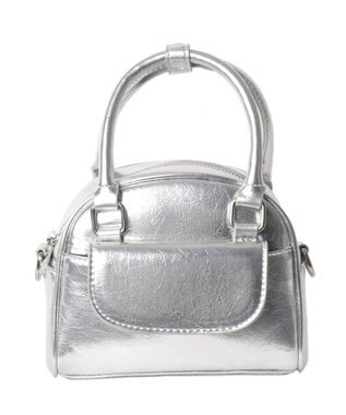 WEGO ミニボストンショルダー シルバー