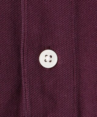 J.PRESS MEN コットンカノコオーバーダイ ポロシャツ パープル系