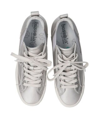 INTER-CHAUSSURES 【BUSSOLA】サイドゴアミドルカットスニーカー シルバー