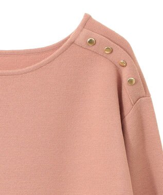 YECCA VECCA ミラノリブ金釦ニット Pink
