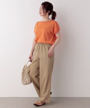 UNFILO 【新色追加！/UVケア/接触冷感/抗菌防臭】スゴ機能 コンパクトニットＴ オレンジ系