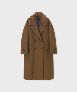 Paul Smith ウールカルゼ ロングコート ブラウン