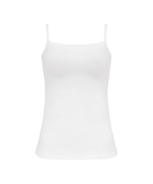 BRADELIS New York 【BRADELIS Me / ノンワイヤー・UVカット付き】 コンフォートブラトップ ブラデリス バスト補正もできる カップ付き 綿混 ブラキャミソール パールホワイト