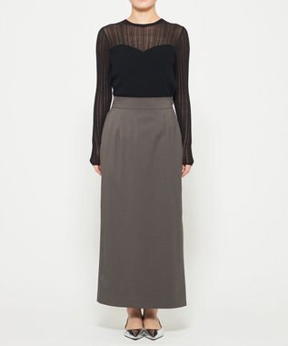 uncrave ツイミーツイル Iラインスカート スレート