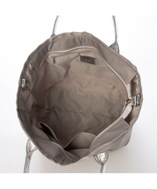 UNBILLION ペルケ perche / ナイロンドット刺繍2wayトート ライトグレー