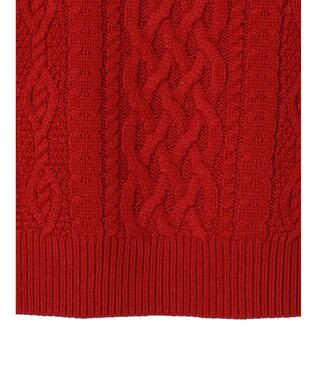 CRAFT STANDARD BOUTIQUE ラグランケーブルニットプルオーバー　 Red