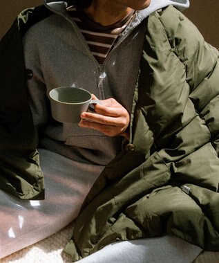 KWD 【日本製/UNISEX】DOWN SHAWL グリーンダウン ダウンショール