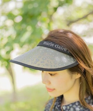 FILA GOLF／marie claire 【marie claire SPORT】花柄UVクリップサンバイザー