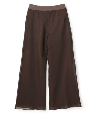 uncrave バルキーシアーニット ワイドパンツ ブラウン