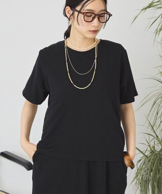 AMERICAN HOLIC 【2点セット】Tシャツ＋Uネックワンピース Black