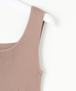 ANY SIS 【洗える】2WAYニット タンクトップ モカ