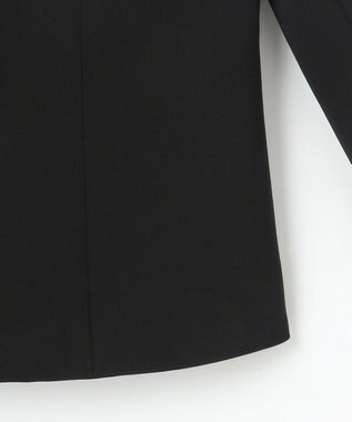 自由区 FORMAL 【洗える/縦横ストレッチ】セオプラスエス横二重ジャケット＋ワンピース ブラック系
