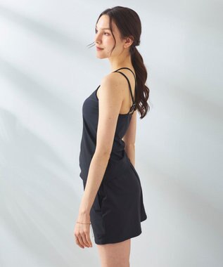 OP／FILA 【Ocean Pacific】シアートップス付き4点セット水着 ブラック